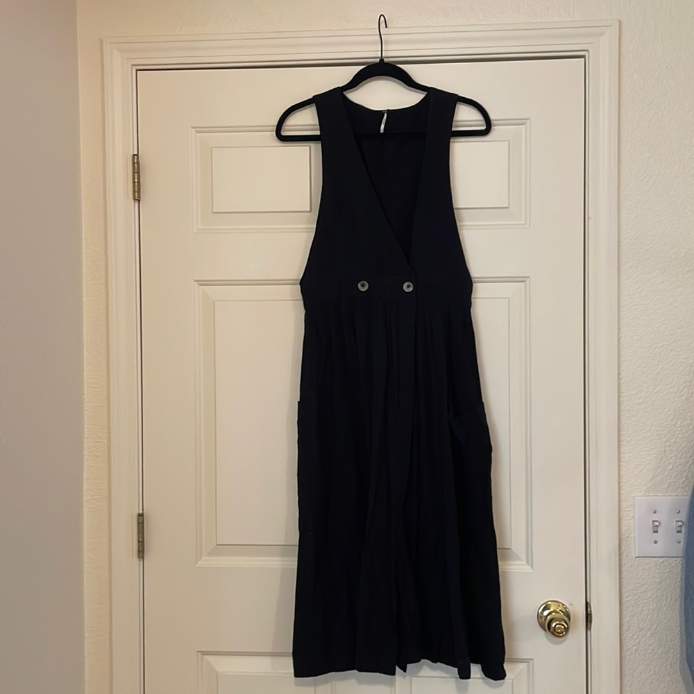Free People Linen Smock Dress